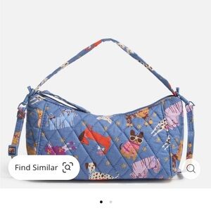 Vera Bradley mini cross body bag. detachable strap. Dog print.